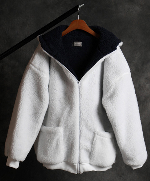 JK-18600fleece zip-up hoodie